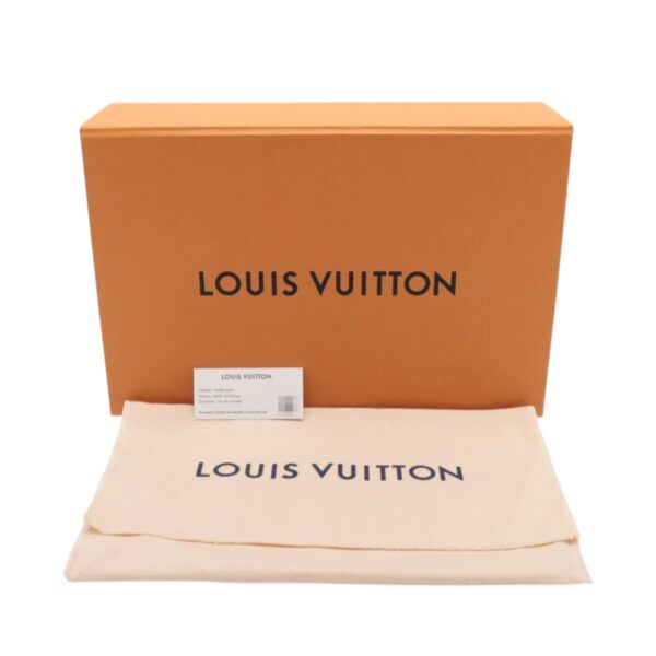 Louis Vuitton gift box set including the box, dust bag, and product card—accessories included with the pouch.